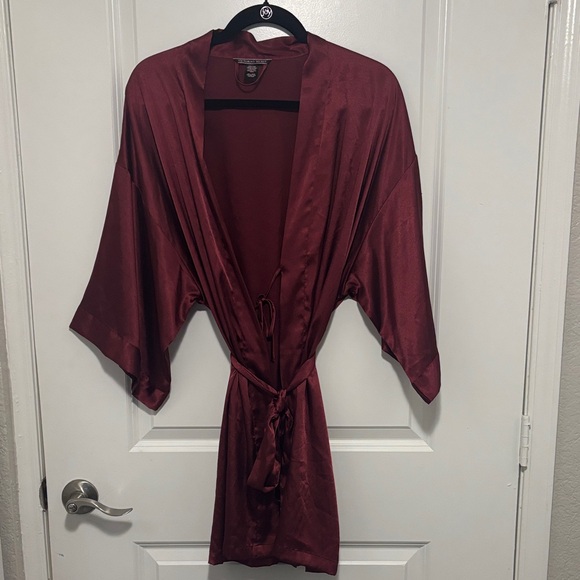 Victoria's Secret Other - Victoria's Secret Burgundy Satin Robe